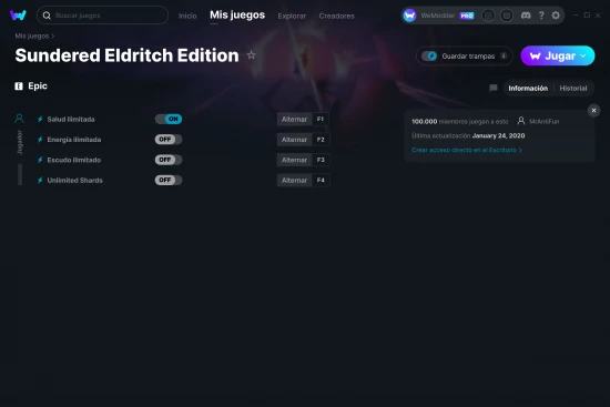 captura de pantalla de las trampas de Sundered Eldritch Edition