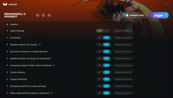 captura de pantalla de las trampas de DRAGON BALL Z: KAKAROT