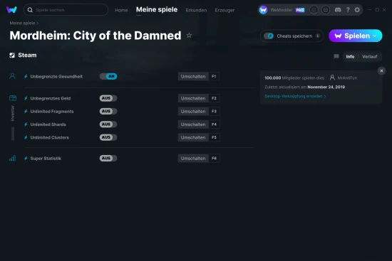 Mordheim: City of the Damned Cheats Screenshot
