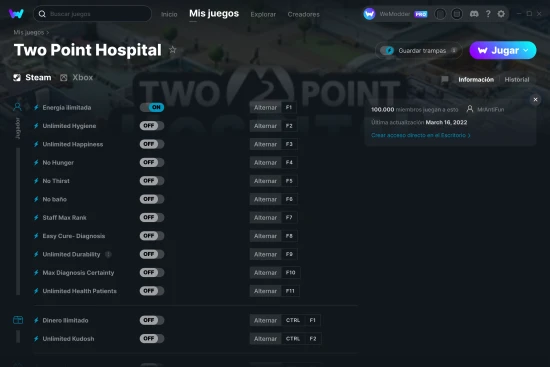 captura de pantalla de las trampas de Two Point Hospital