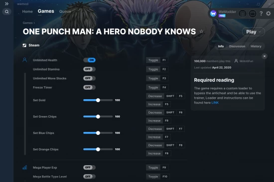 ONE PUNCH MAN: A HERO NOBODY KNOWS cheats screenshot