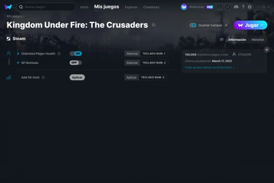 captura de pantalla de las trampas de Kingdom Under Fire: The Crusaders