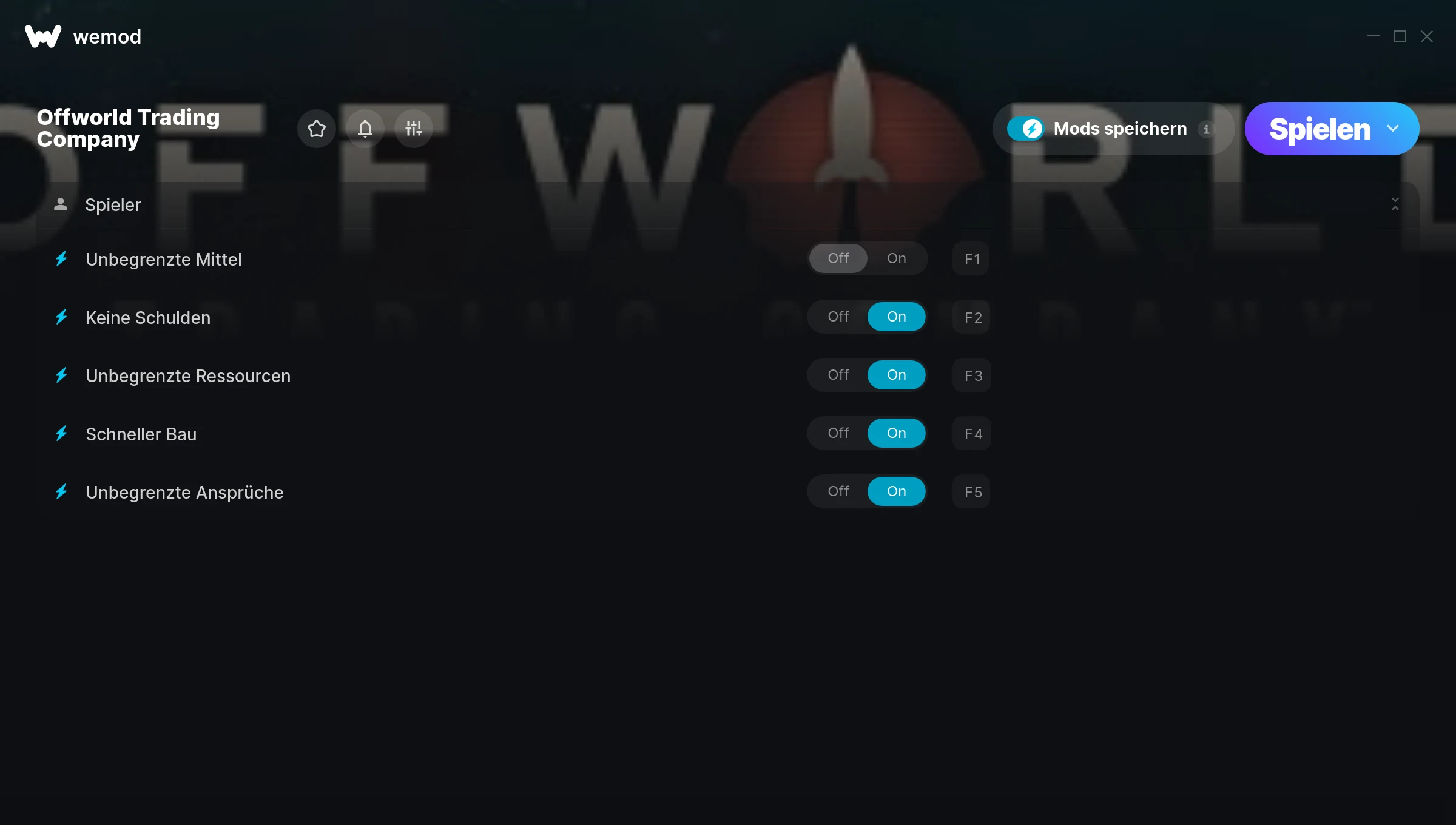 Offworld Trading Company Cheats Screenshot