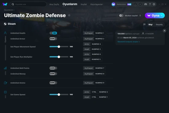 Ultimate Zombie Defense hilelerin ekran görüntüsü