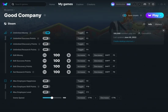 Good Company cheats screenshot