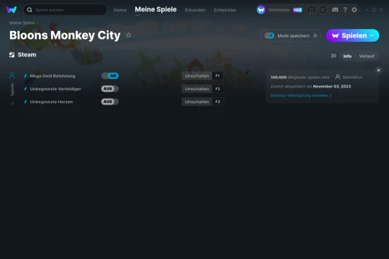 Bloons Monkey City Cheats Screenshot