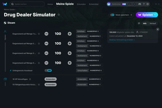 Drug Dealer Simulator Cheats Screenshot