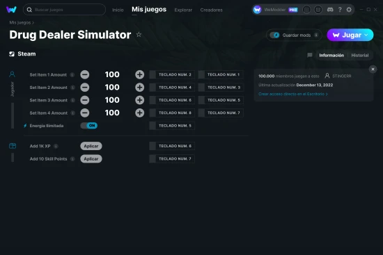captura de pantalla de las trampas de Drug Dealer Simulator