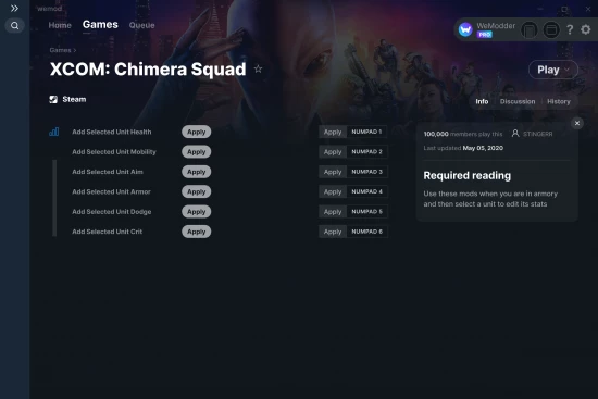 XCOM: Chimera Squad cheats screenshot