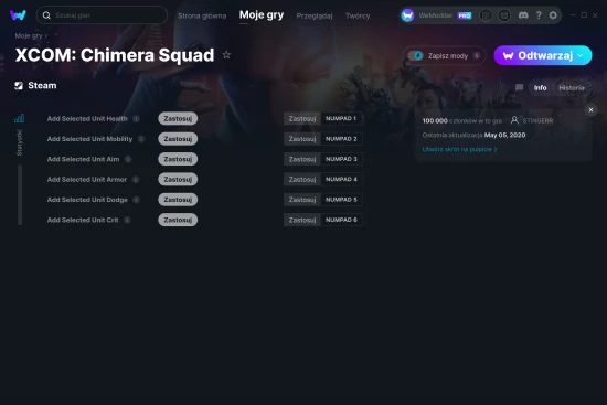cheaty XCOM: Chimera Squad zrzut ekranu