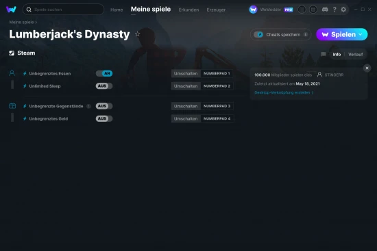 Lumberjack's Dynasty Cheats Screenshot