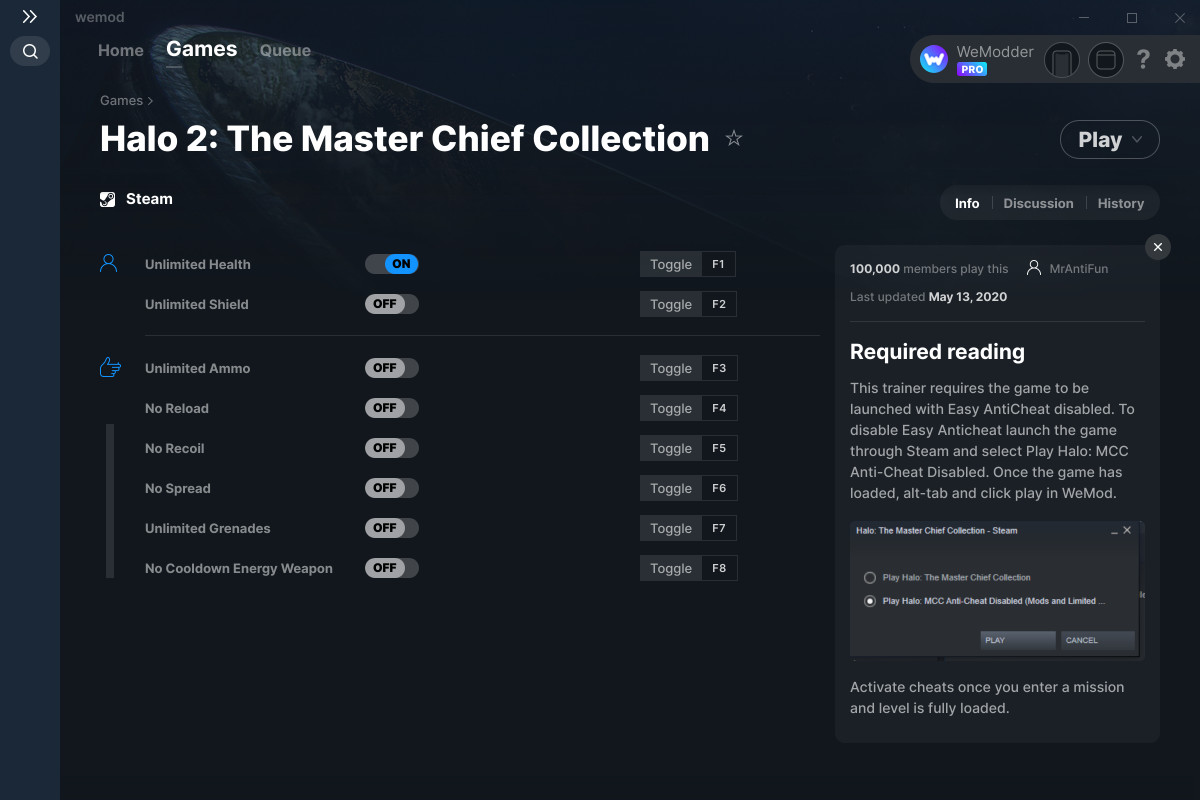 Halo 2: The Master Chief Collection Cheats and Trainer for Steam ...