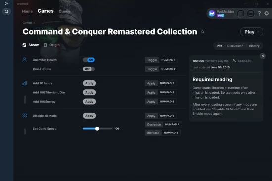 Command & Conquer Remastered Collection cheats screenshot