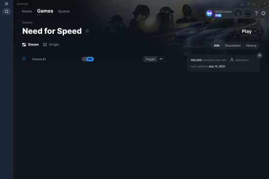 Need for Speed cheats screenshot