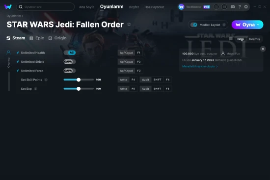 STAR WARS Jedi: Fallen Order hilelerin ekran görüntüsü