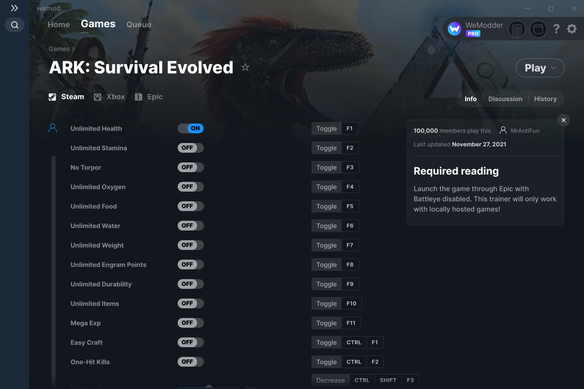 ARK: Survival Evolved Cheats and Trainer for Epic Games - Trainers ...