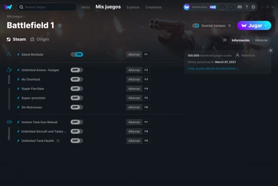 captura de pantalla de las trampas de Battlefield 1