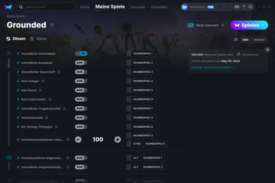 Grounded Cheats Screenshot