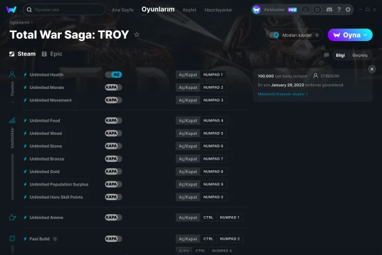 Total War Saga: TROY hilelerin ekran görüntüsü