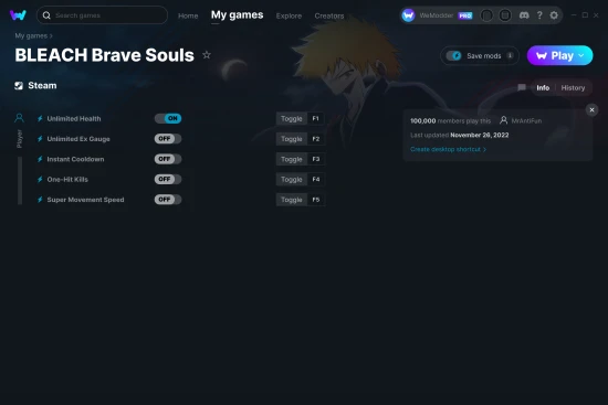 BLEACH Brave Souls cheats screenshot