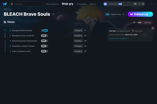 cheaty BLEACH Brave Souls zrzut ekranu