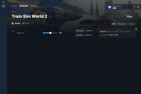 Train Sim World 2 cheats screenshot