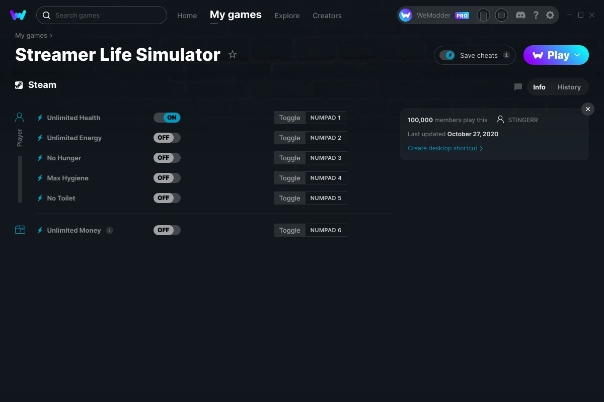 Streamer Life Simulator Cheats & Trainers for PC