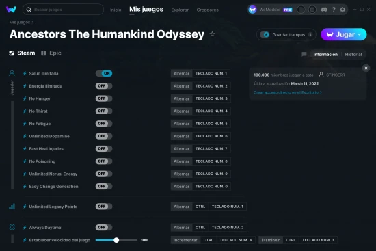 captura de pantalla de las trampas de Ancestors The Humankind Odyssey
