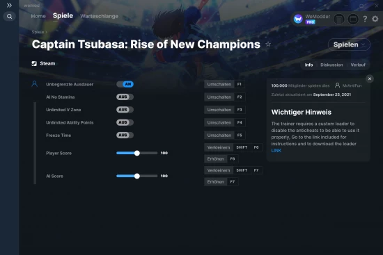 Captain Tsubasa: Rise of New Champions Cheats Screenshot