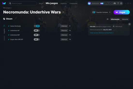 captura de pantalla de las trampas de Necromunda: Underhive Wars