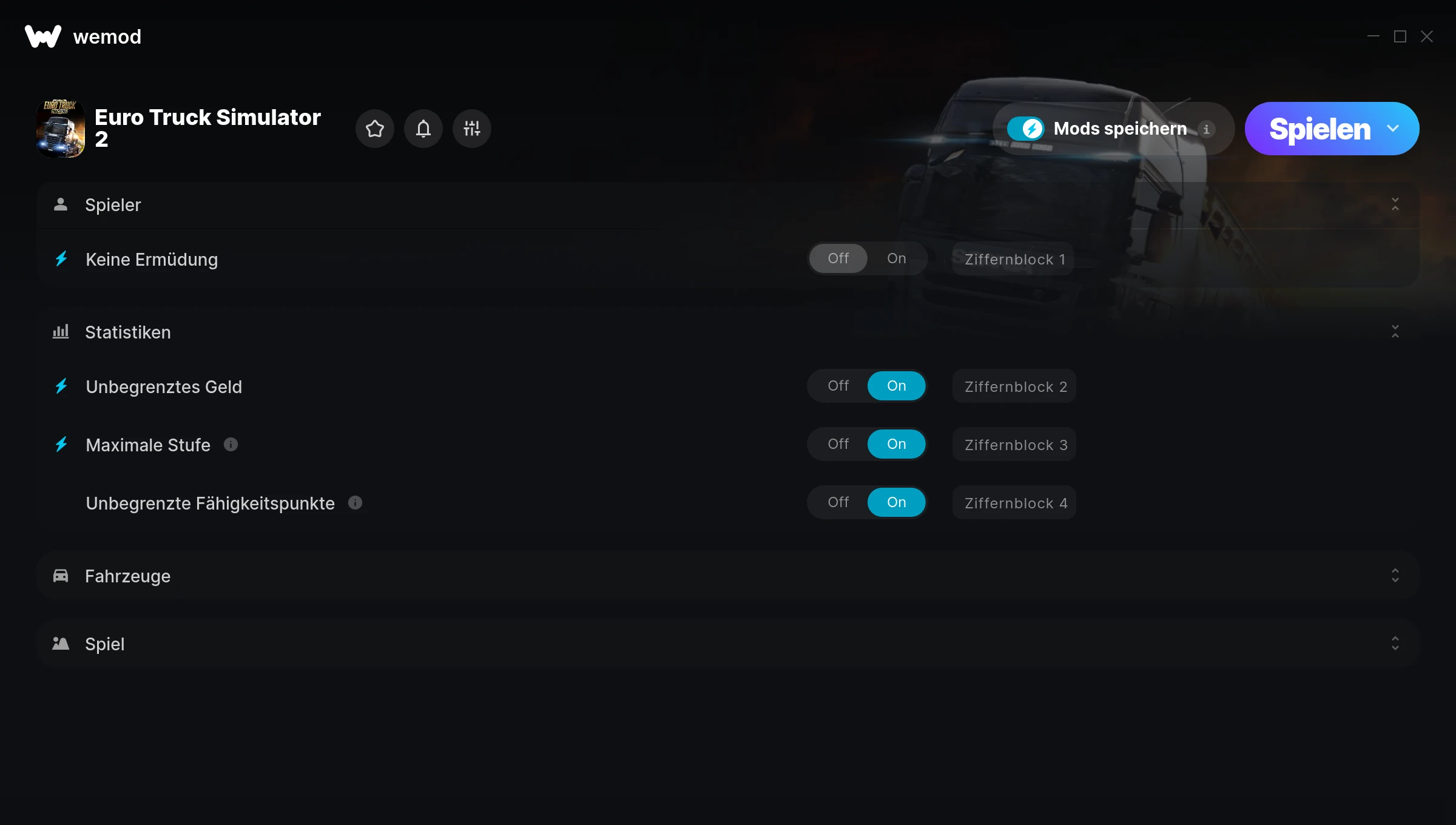 Euro Truck Simulator 2 Cheats & Trainer für PC WeMod