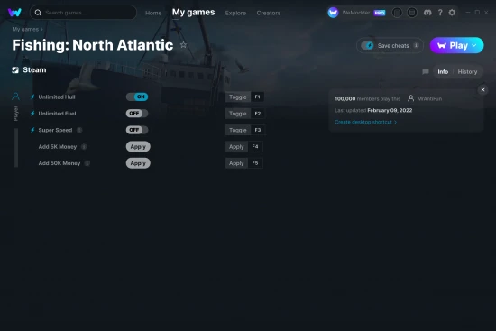 Fishing: North Atlantic cheats screenshot