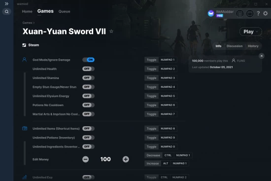Xuan-Yuan Sword VII cheats screenshot
