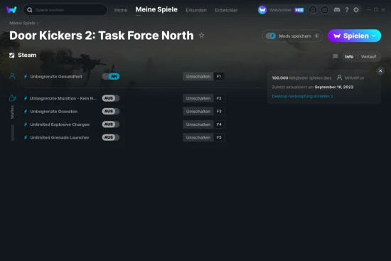 Door Kickers 2: Task Force North Cheats Screenshot