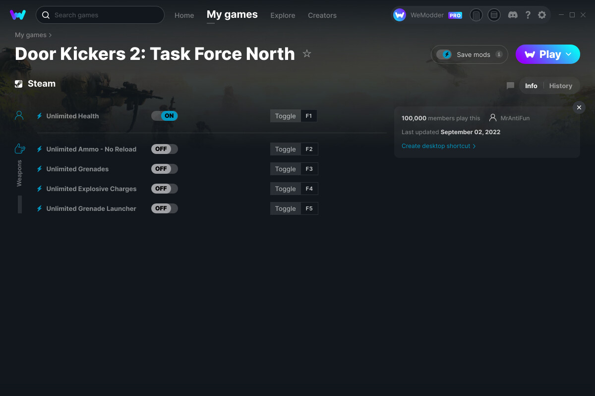 Door Kickers 2 Task Force North Cheats and Trainer for