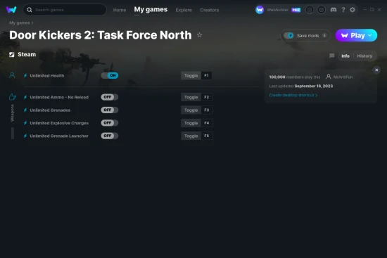 Door Kickers 2: Task Force North cheats screenshot