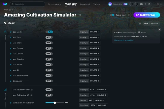 cheaty Amazing Cultivation Simulator zrzut ekranu