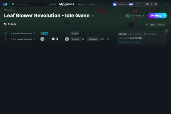 Leaf Blower Revolution - Idle Game cheats screenshot