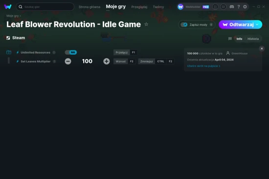 cheaty Leaf Blower Revolution - Idle Game zrzut ekranu