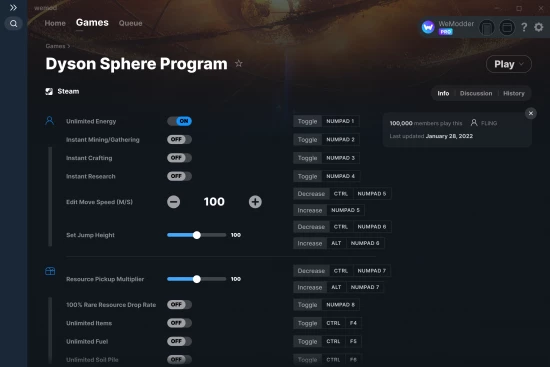 Dyson Sphere Program cheats screenshot