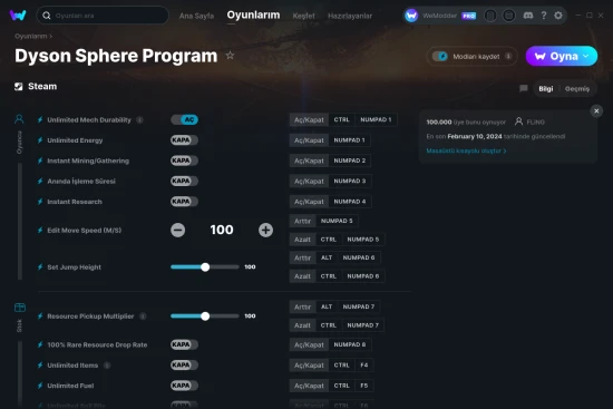 Dyson Sphere Program hilelerin ekran görüntüsü