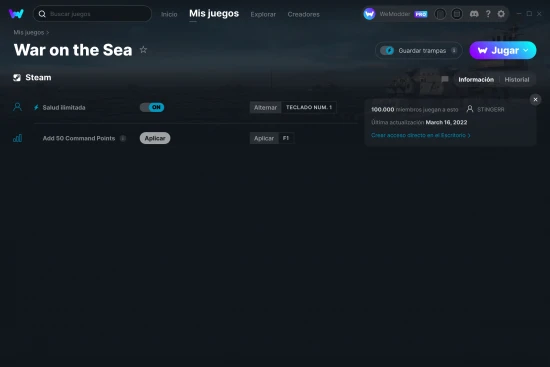 captura de pantalla de las trampas de War on the Sea
