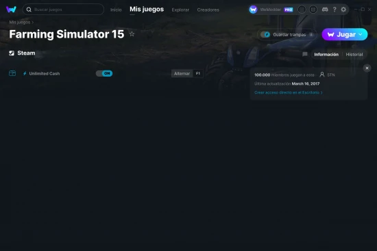 captura de pantalla de las trampas de Farming Simulator 15