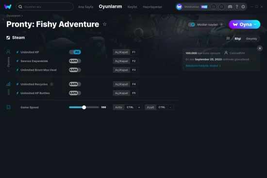 Pronty: Fishy Adventure hilelerin ekran görüntüsü