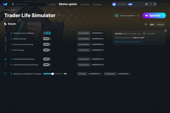 Trader Life Simulator Cheats Screenshot