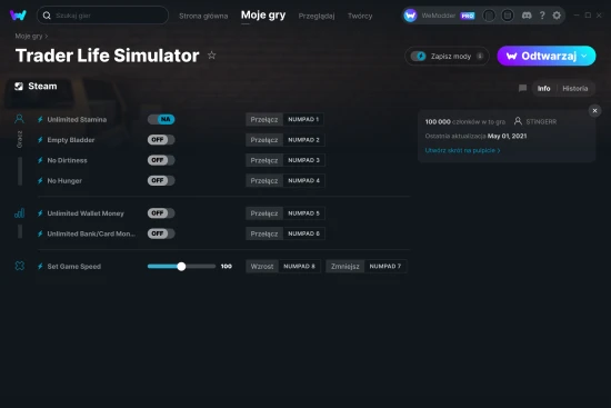 cheaty Trader Life Simulator zrzut ekranu