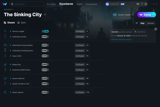 The Sinking City hilelerin ekran görüntüsü