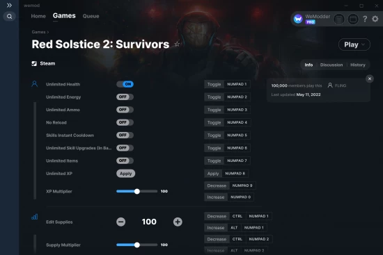 Red Solstice 2: Survivors cheats screenshot