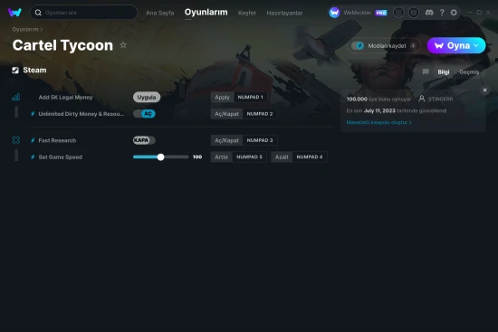 Cartel Tycoon hilelerin ekran görüntüsü