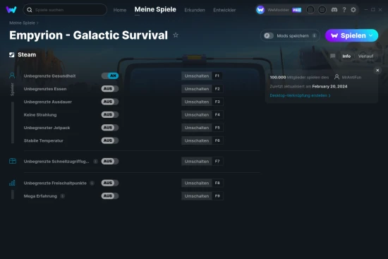 Empyrion - Galactic Survival Cheats Screenshot